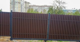 Купить распашные ворота из штакетника Новокузнецк, цена от 2737 руб.